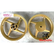 SuperFly PROJECT-X 4 Sport Rim 4 Batang Yamaha EGO /Gear/S/Avantiz/Mio (Gold) Size 1.60 1.60x14
