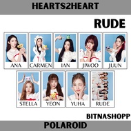 POLAROID HEARTS2HEARTS RUDE 9 PCS KPOP UNOFFICIAL H2H ANA CARMEN IAN JIWOO JUUN STELLA YUHA YEON