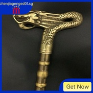 [in stock] antique bronze wares pure copper faucet crutch copper crutch crutch elderly crutch send elderly collection craft gifts