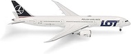 Herpa Lot Polish Airlines Boeing 787-9 Dreamliner Miniature 1:500 Scale Collectable Aeroplane Model 