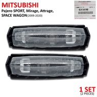 ไฟส่องป้ายทะเบียน พร้อมหลอดไฟ 2ชิ้น สีใส สำหรับ Mitsubishi Pajero SPORT 08-20MirageAttrageSPACE WAGON ปี 2008-2020