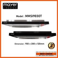 Mayer 90cm Semi-integrated Hood with Oil Tray MMSI903OT - Silver / Black