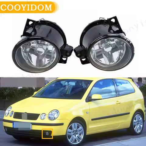 Car Front Fog Lights Halogen Fog Lamps For Volkswagen POLO 9N / MK4 2001 2002 2003 2004 H3 12V 55W D