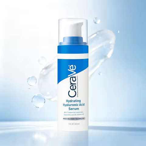 Cerave Hyaluronic Acid Serum for Face with Vitamin B5 and Ceramides, Hydrating Face Serum for Dry Sk
