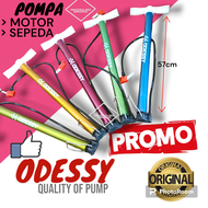 《HIGH QUALITY》ODESSY Pompa Sepeda &amp; Motor Floor Pump Bola / Pelampung Bicycle Pump