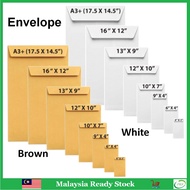 White / Brown Envelope Sampul Surat (A5 / A4 / A3 / 4x9 / 7x10 / 10x15)
