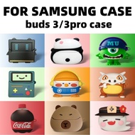 for Samsung Galaxy Buds3/buds 3 Pro Shockproof Headphone Case Cover Galaxy Buds 3 pro Shockproof Sil
