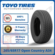 【OEM Toyota Hilux】265/65R17 Toyo Tires Open Country A34 *Year2024/2025【S8 Webstore RM565-3%】
