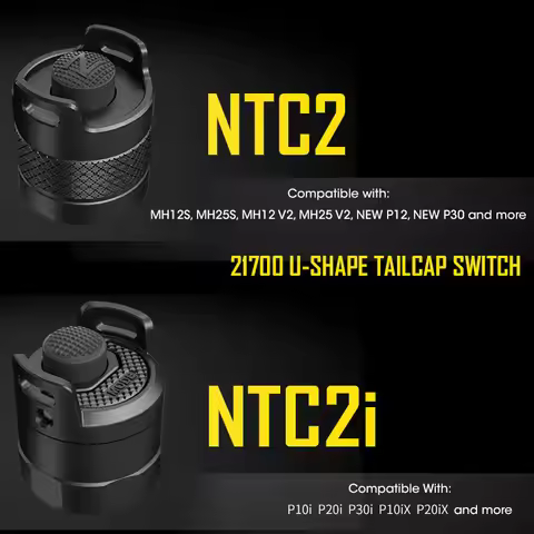 NITECORE NTC2 NTC2i U-SHAPE tactical TAILCAP Switch 27.2mm Diameter for 21700 Flashlight P35i P20i M