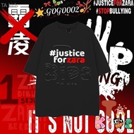 Daily 2025 Stop bullying BAJU VIRAL JUSTICE FOR ZARA DESIGN t Round neck top#031 Printing T-shirt Un