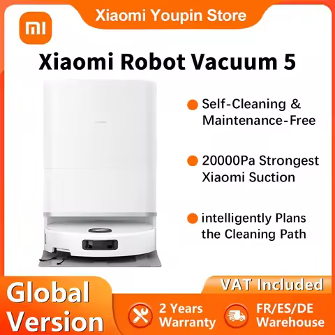 Global version Xiaomi Robot Vacuum 5 20000Pa suction Vacuum Cleaner Extendable Mop and Side Brush Se