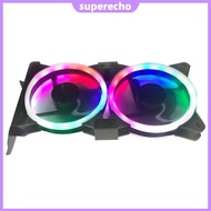 PCI Slot Dual Fan Mount Rack Bracket for 90mm 120mm PC Graphics Card Cooling Fan [superecho.my]