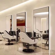 Hair Salon QBHM Haircut led Trendy Light Mirror with Hanging Table Net Special Mirror Hair Salon Per
