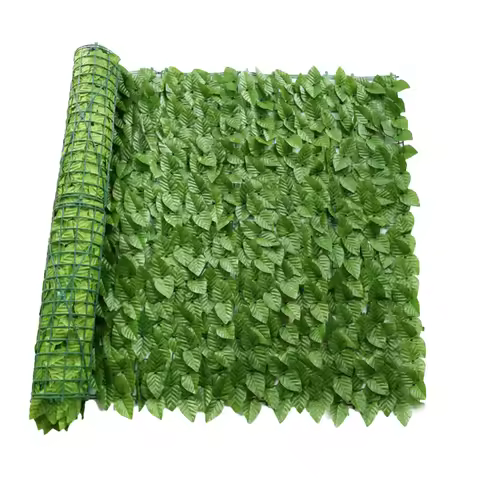 0.5x0.5m Artificial Hedge Multifunctional Artificial Green Leaf Fence Wall Landscaping Fake Leaves f