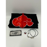 Brandnew Naruto Costume - Akatsuki cloak with accessories