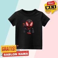 Spiderman Miles Morales Kids T-Shirt Custom Spiderman Miles Morales Boys & Girls T-Shirt/