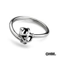 OHM Atomic Ring Size-Silver 925 Charm Jewelry Beads Glass Pendant Necklace Bracelet OHMThailand
