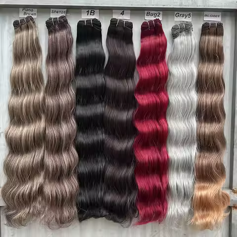 Magicae 200g/Pc Chocolate Brown M816 Blond 27/613 Gray M888 High Temperature Synthetic Hair Extensio