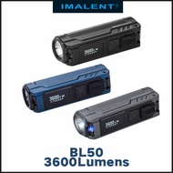 IMALENT BL50 3600 Lumens Rechargeable EDC Flashlight Built-in 18650 Battery Max distance of 428m Dua