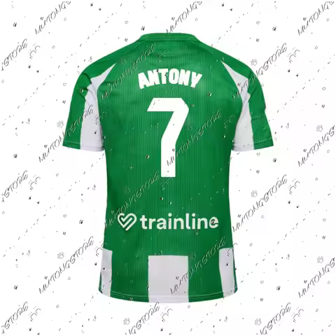 2025 ANTONY No.7 25-26 Football Jerseys T-shirt 3D Printed Short Sleeved Sports T-shirt Same for Adu