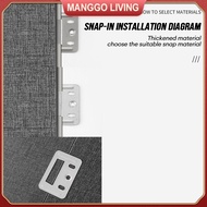 100PCs Galvanized Wall Clip Fluted Metal PVC Wall Panel Clip 2 Sizes Metal Clip WPC Panel Clip