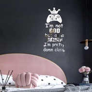 Jm3179 English Letter Game Mirror Wall Sticker Bedroom Nordic Style Living Room Dormitory Children's Room Decoration Sticker