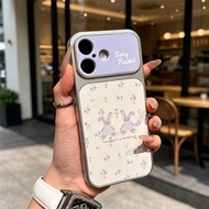 Case Minimalist Tiny Purple Flower Bunny Aesthetic Protective Phone Casing For GirlsFor Samsung S25 