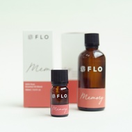 FLO Memory Essential Oil Blend 10ml 50ml 100ml - 100% Pure Blend of Rosemary, Peppermint, Eucalyptus