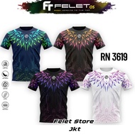 Felet RN 3619 RN3619 Graphic Badminton T-shirt - Original Felet Badminton shirt