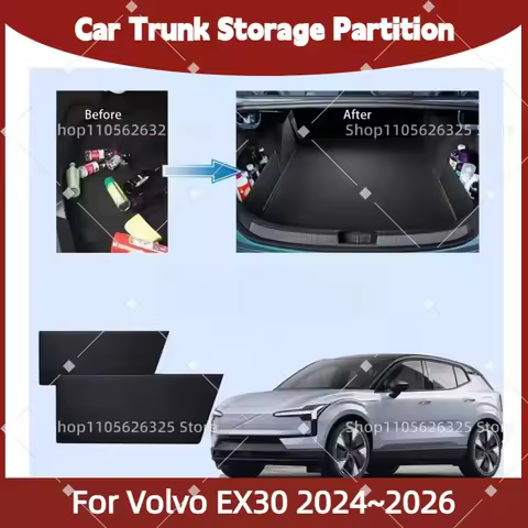Car Accessories For Volvo EX30 2024~2026 Thickening Trunk Storage Partition Multifunction Storage Au