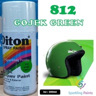HIJAU Pilox Diton Gojek Green 812 300ml Green Color Glossy Glossy Motorcycle Helmet