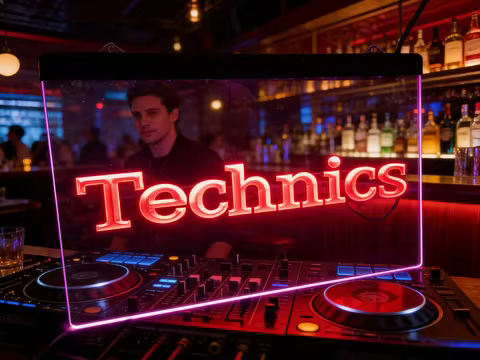 Technics Neon Sign LED Light Mexican Beer Bar Decor for Home Bar Game Room Ambient Light
