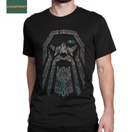 Men ODIN Vikings Valhalla T Shirts Viking Pure Cotton Clothing Casual Short Sleeve Crew Neck Tees Su