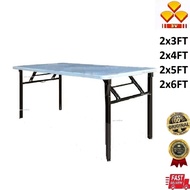 3V Plastic Top Banquet Table 2x3/2x4/2x5/2x6 |Folding Banquet Table|Meja Lipat|Meja Plastic