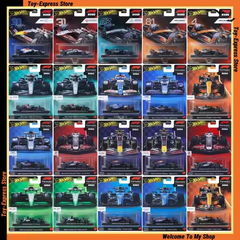 Hot Wheels Premium F1 Formula 1 Boys Kids Toys Hotwheels 1:64 Racing Car Model Children Toys Mercede