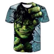 [Ready Stock] Hulk Boys T shirt Summer Cartoon Baby Girl Tshirt Kids Clothes Marvel Short Sleeve Top