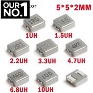 10pcs SMD Power Inductors 0520 1UH 2.2UH 3.3UH 4.7UH 6.8UH 10UH Chip Inductor 0520 5*5*2 1R0 2R2 3R3