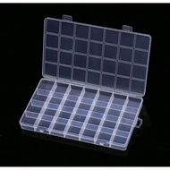 24 Compartment Storage Box Grid Box 28 Slots Transparent Box