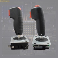 Doublebuy Flight Stick For Arcade Game Cabinet  Quality Metal PVC Mini-Grap Flight Joystick Trigger 