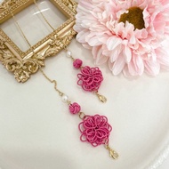 日本水引繩立體菊口罩鍊