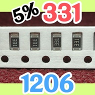 10pcs Chip resistor smd 331 330R 5% size 1206 3216 330ohm 330 Ohm