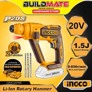 BUILDMATE Ingco 20V Cordless Rotary Hammer Engraver Chipping Gun Concrete Breaker POWERSHARE CRHLI16