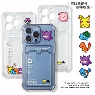 Original Soft Card Holder Cartoon Little monsters Case OPPO A3X 0 a60 Reno 11f Realme c55 c63 12pro 