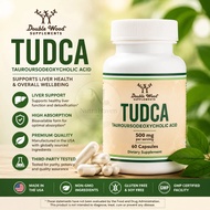 Double Wood TUDCA 500mg Liver Support Supplement - Promote Bile Flow, Aid Cholesterol Metabolism EXP