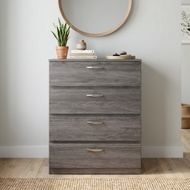 Furniture Mart IMOLA 4 Drawer Chest-Dark Oak