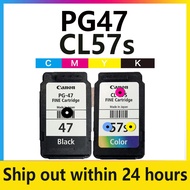 Canon Pixma Cartridge PG 47 (Black)  CL 57s for E477 E3170 E410 E4270 E3370 E470  E3170 E4270 E4570 