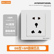 British Standard South Africa Three Round 16A Air Water Heater Socket Multifunctional Porous High Po