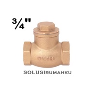 WASSER TABOH 3/4" Brass VALVE CHECK VALVE 3/4 Inch VALVE