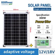 แผงโซล่าเซลล์ แผงชาร์จแสงอาทิตย์ solar cell  แผงโซล่า แผ่นโซล่าเซลล์ 18V 150W-500W solar panel