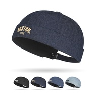 Unisex Cowboy Beanies Hat Letter Docker Hat Brimless Cap Sailor Hat Docker Skull Cap Streetwear Dock